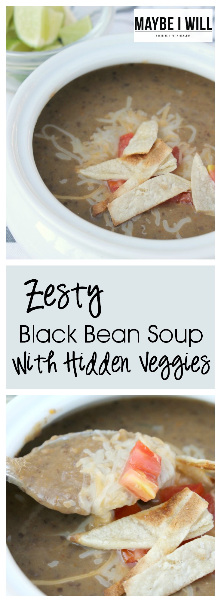 Zesty Black Bean Soup Pin