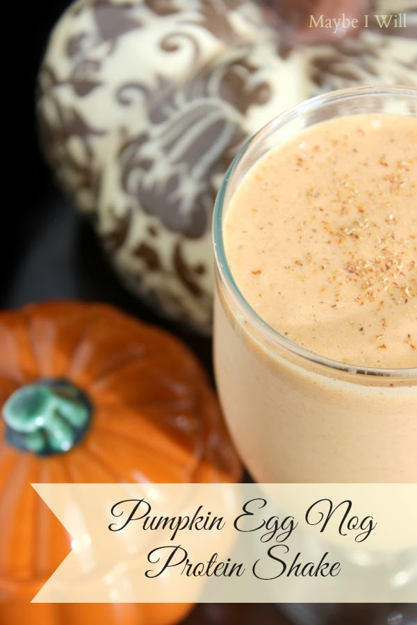 Pumpkin Egg Nog Protein Shake