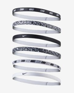 6 pack of Nike black and white no slip headbands