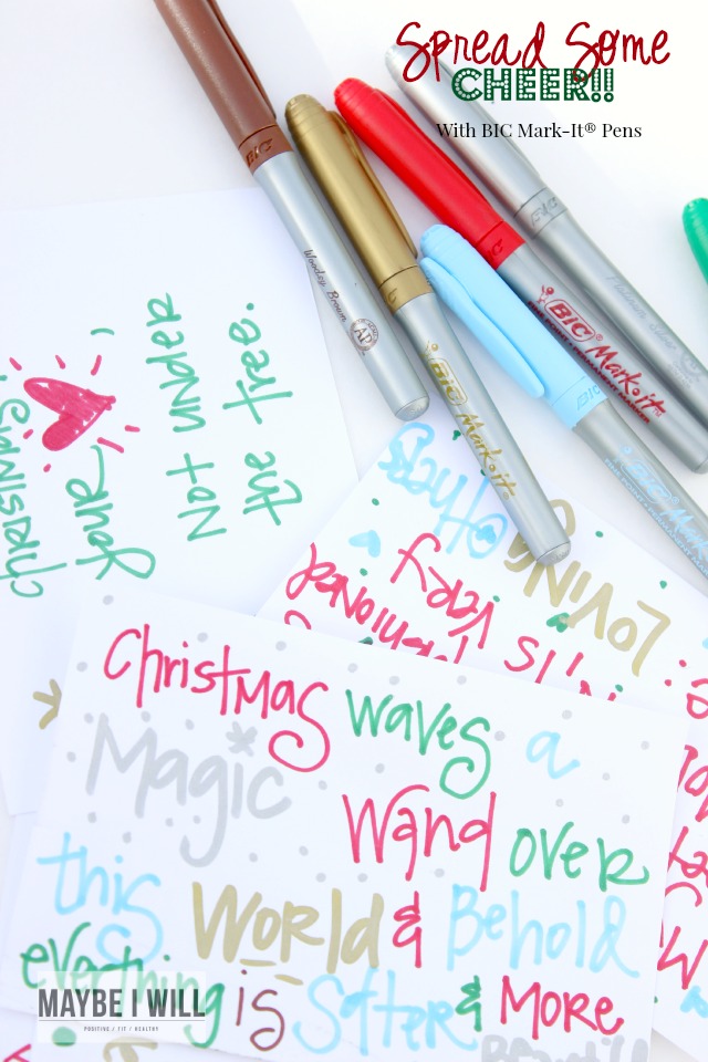 The Easiest Way To Spread  Christmas Cheer is With BIC -Mark It® Pens!!!