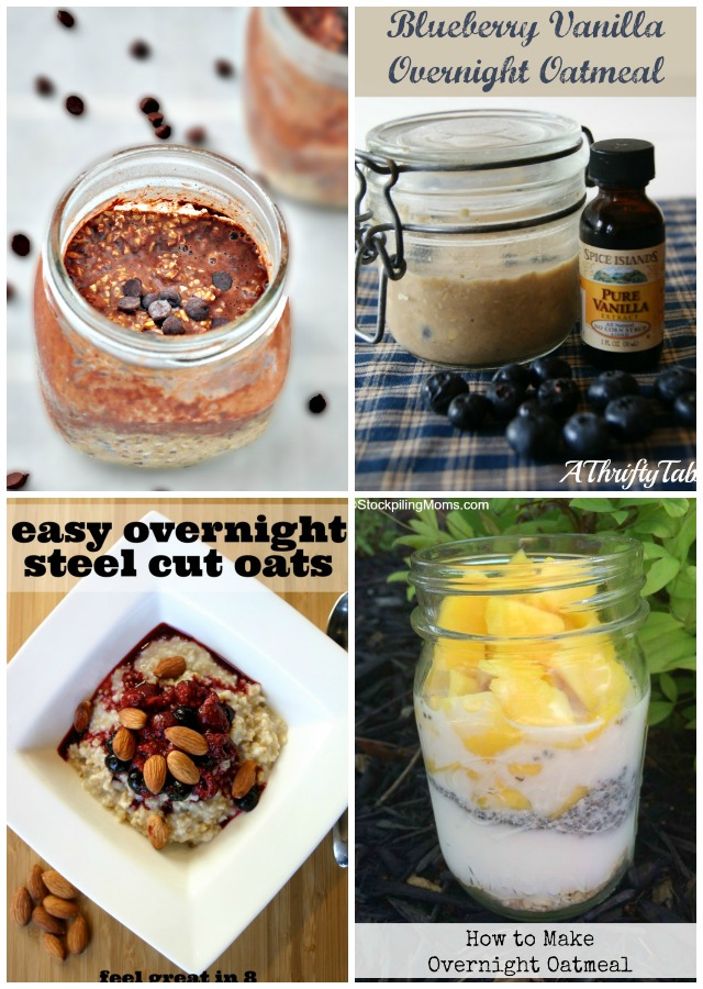 4 Overnight Oatmeal Recipes