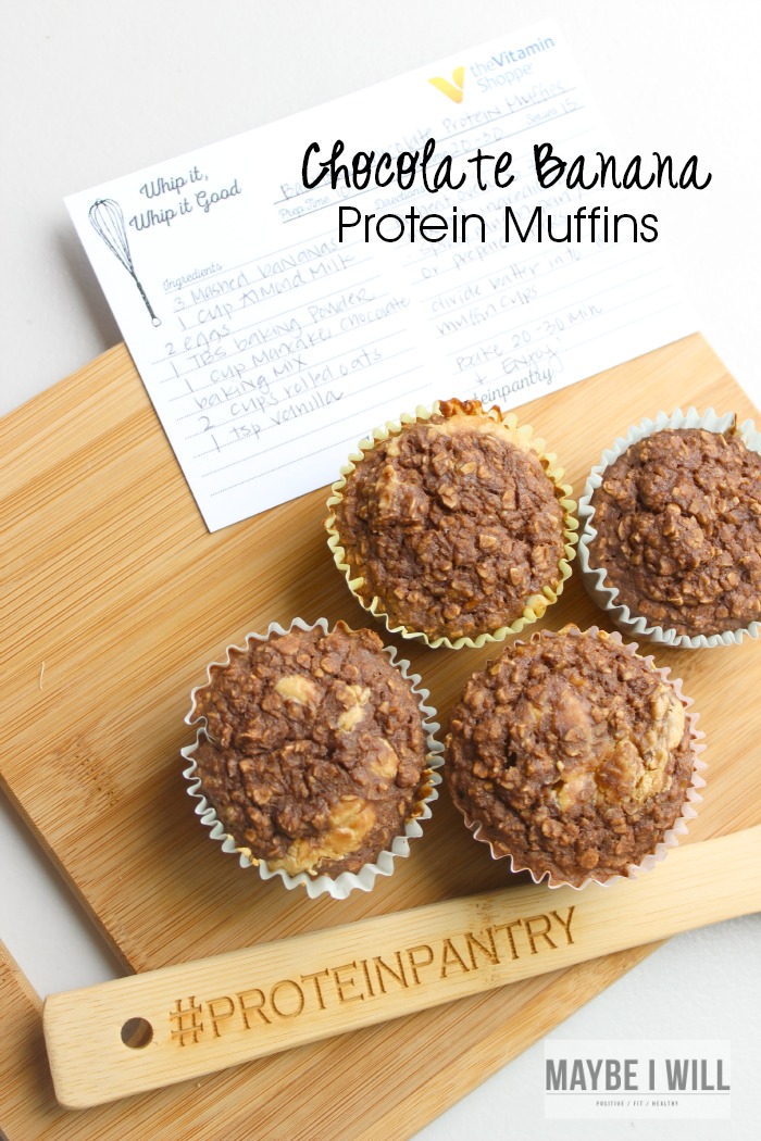 Chocolate Banana Protein Muffins