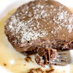 These Chocolate Coconut Protein Pancakes WILL ROCK Your World! The perfect way to refuel after a great workout!