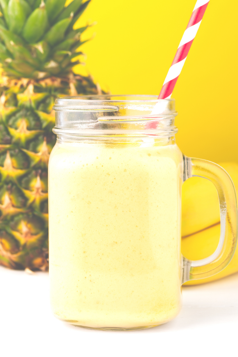 The BEST Disney-Inspired Pineapple Whip Protein Shake