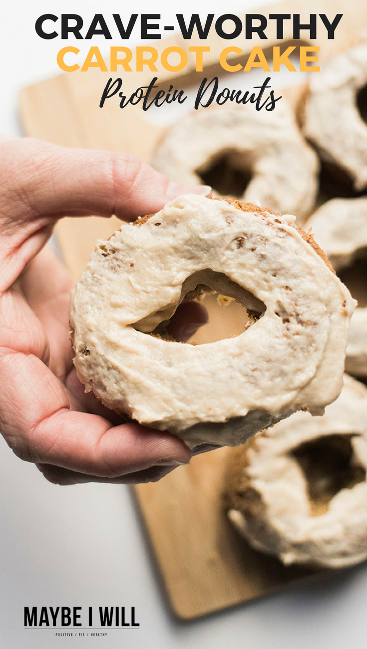 Crave Worthy Carrot Cake Protein Donuts